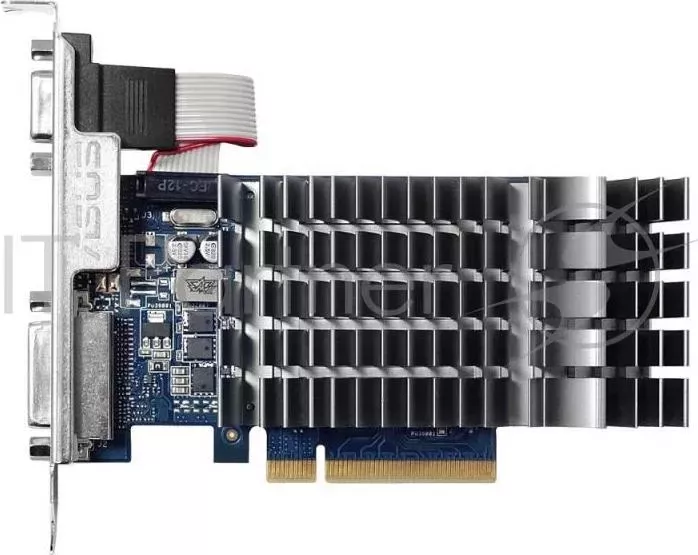 Видеокарта Asus PCI-E GT 710-1-SL nVidia GeForce GT 710 1024Mb 64bit DDR3 954/1800 DVIx1/HDMIx1/CRTx1/HDCP Ret low profile ASUS PCI E GT 1 SL GT