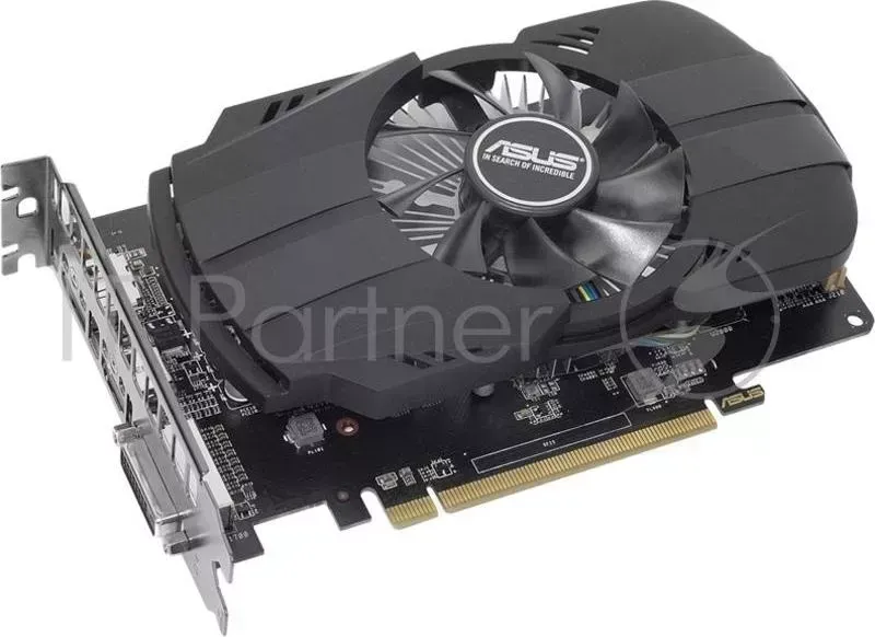 Видеокарта VGA ASUS AMD Radeon RX 550, 4Gb GDDR5/128 bit, PCI Ex16 3.0, 1xDVI D, 1xHDMI, 1xDP,  ATX, 2 slot cooler, Retail