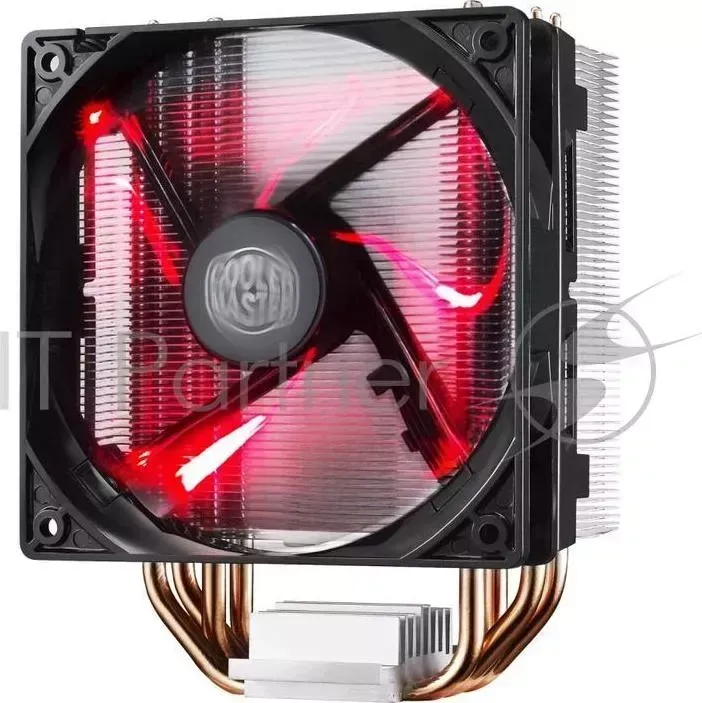 Кулер для процессора Cooler Master CPU Cooler Hyper 212 LED, Tower, 120mm 600 1600RPM PWM fan with Red LED, 4 x 6mm Direct Contact heatpipes, Full Socket Support