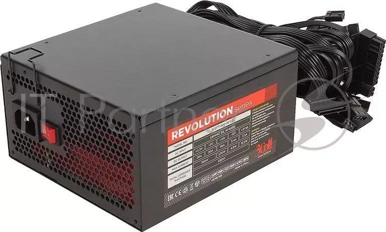 Блок питания 3Cott Retail 650W 3COTT 650 REVO2 , ATX v2.3, A.PFC, КПД 85%, 20 4P 550мм, 4 4P 550мм, 4x 6 2P, 6x SATA, 4x MOREX, 1x FDD, 14см с функци