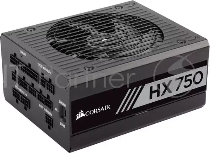 Блок питания CORSAIR HX750 ATX v2.4, 750W, Active PFC, 135mm Fan, 80 Plus Platinum CP 9020137 EU Retail