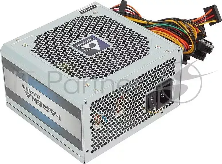 Блок питания Chieftec 450W OEM GPC 450S iARENA ATX v.2.3, КПД 80%, A.PFC, 1x PCI E 6 2 Pin , 4x SATA, 2x MOLEX, 4PIN 12V, Fan 12cm