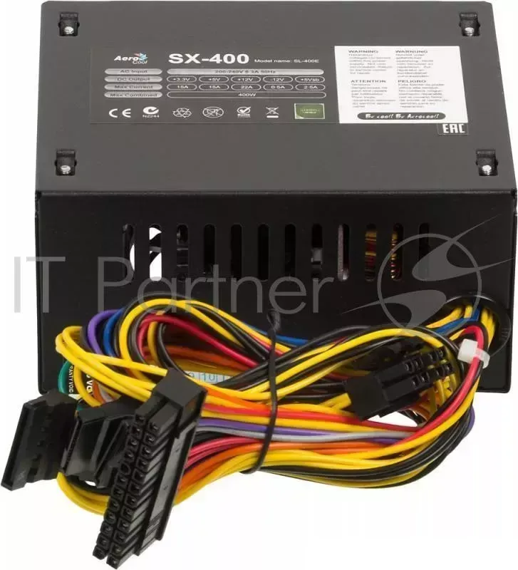Блок питания Aerocool SFX 400W SX-400 (24+4+4pin) 80mm fan 3xSATA RTL