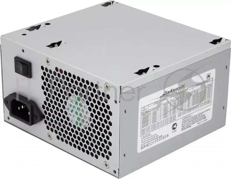 Блок питания LinkWorld ATX 400W LW2-400W (24+4pin) 80mm fan 3xSATA RTL Linkworld LW2 24 pin, , 3*SATA, power cord