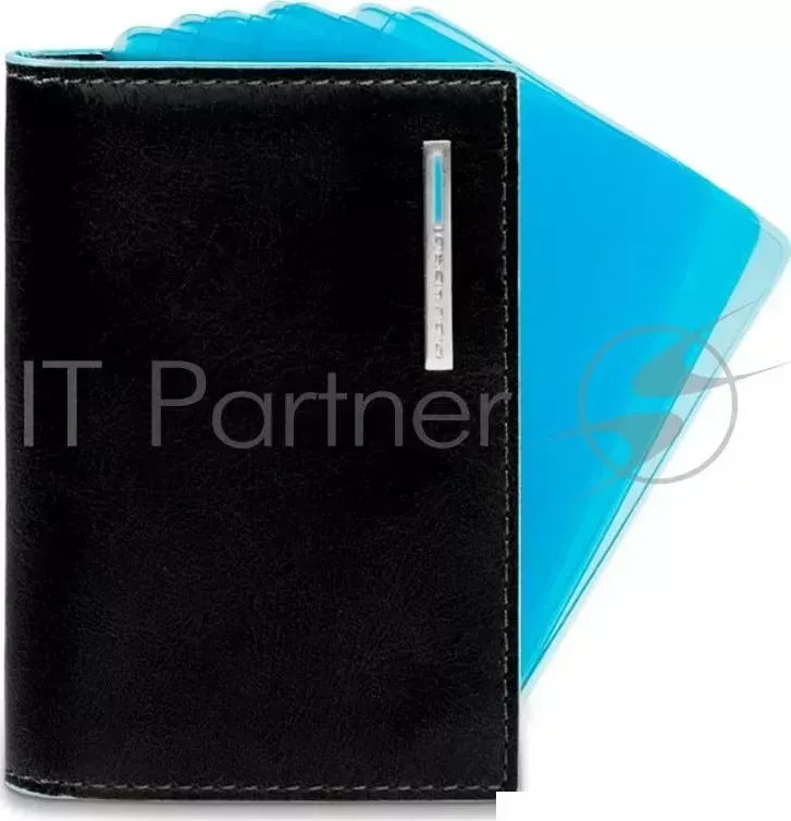 Чехол для кредитных карт Piquadro Blue Square PP1661B2/N черный натур.кожа