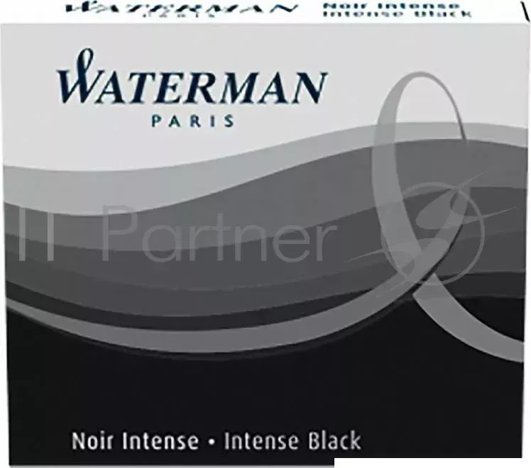 Картридж Waterman International 52011 (S0110940) черный чернила для ручек перьевых (6шт)