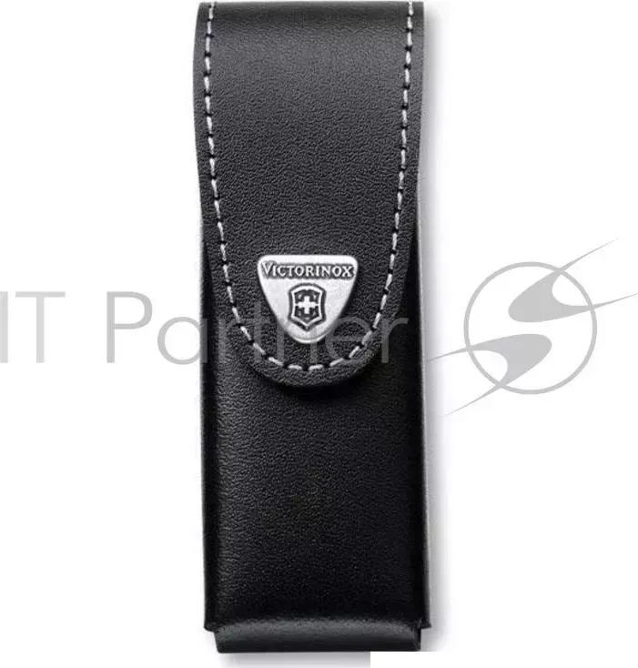 Чехол из нат.кожи Victorinox Leather Belt Pouch (4.0524.3) черный с застежкой на липучке без упаковки Victorinox с