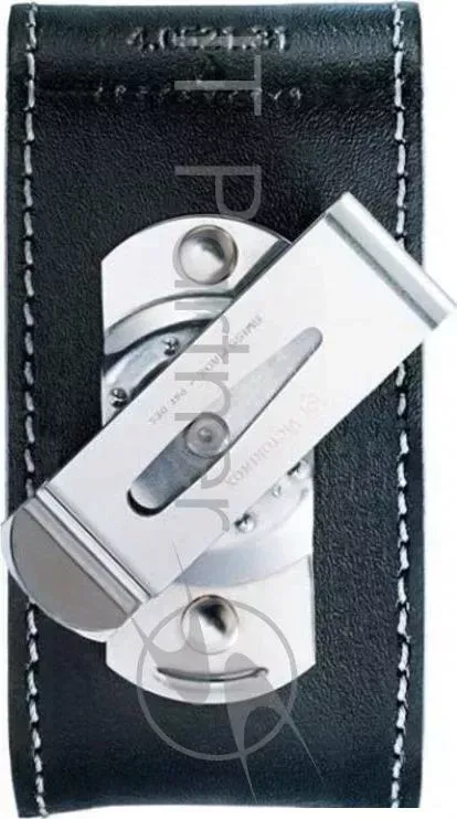 Чехол из нат.кожи Victorinox Leather Belt Pouch (4.0521.31) черный с застежкой на липучке/повор.креп.на ремень без упаковки Victorinox с липучке/повор.креп.
