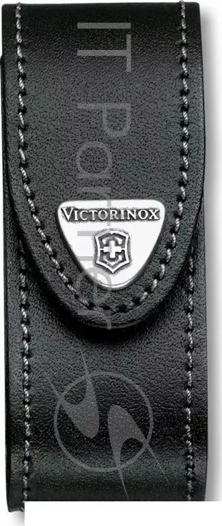 Чехол из нат.кожи Victorinox Leather Belt Pouch (4.0520.31) черный с застежкой на липучке/повор.креп.на ремень без упаковки Victorinox с липучке/повор.креп.