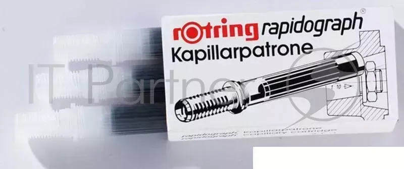 Картридж для рапидографа Rotring S0215710 картр.:красный (упак.:3шт) ROTRING 3 шт. красный