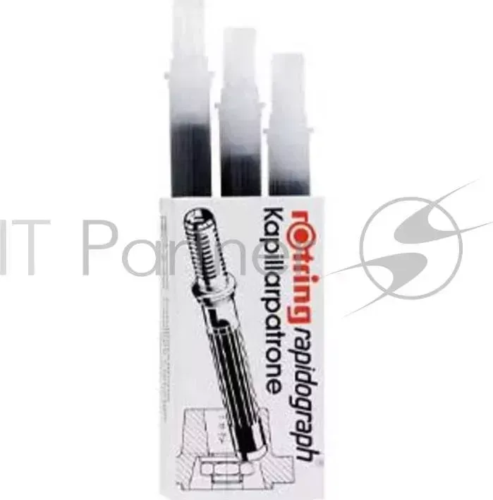 Картридж для рапидографа Rotring S0194640 картр.:черный (упак.:3шт) ROTRING цвет черный 3 шт.
