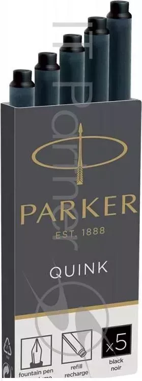 Картридж Parker Quink Ink Z11 (1950382) черный чернила для ручек перьевых (5шт)