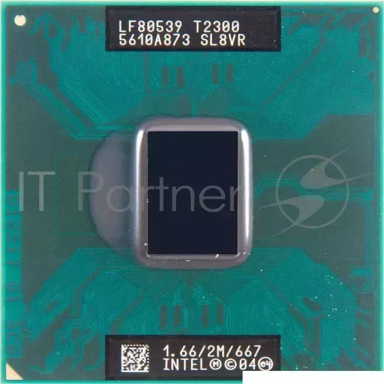 Процессор Socket M INTEL Core Duo T2300 1667MHz Yonah, 2048Kb L2 Cache, 667 MHz, SL8VR с разбора