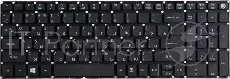 Клавиатура для ACER Aspire E5 722 NK.I1517.00K Black, No frame