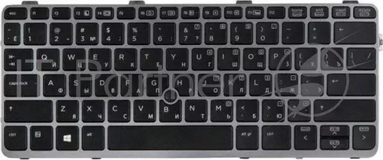 Клавиатура [HP EliteBook 820 G1] [762585-251] Black, Grey Frame, Pointstick, Backlight