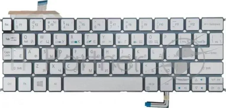Клавиатура [для ACER S7 391 NK.I1113.00L Silver, No frame, Backlight