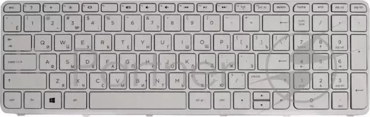 Клавиатура [HP Pavilion 17-e] [---] White, White Frame