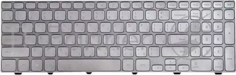 Клавиатура [ DELL Inspiron 15 7000 NSK LG0BW Silver, silver frame, backlight