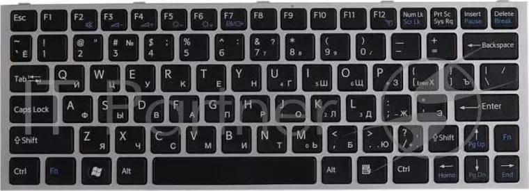 Клавиатура [ SONY Vaio VPC YB A1807429A Black buttons, silver frame