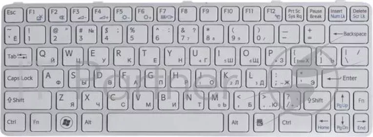 Клавиатура [ SONY Vaio SVE111 149036851 White, White Frame