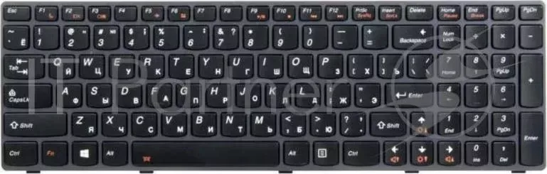 Клавиатура [ LENOVO Y580 25207343 Black, Black Frame, Backlight
