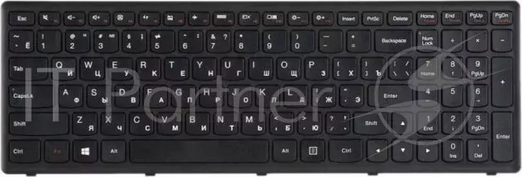 Клавиатура [ LENOVO IdeaPad S500, S510 Black, black frame 25211091