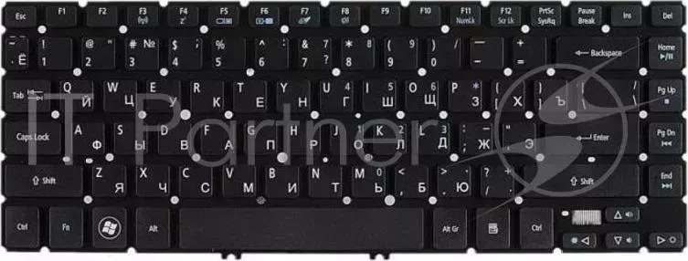 Клавиатура [ ACER Aspire V5, V5 431, V5 471 NK.I1417.05Z NK.I1413.01S Black buttons, No frame, RU Print