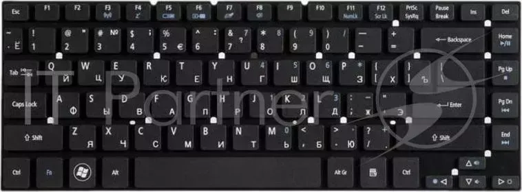 Клавиатура [Acer Aspire 3830, 4755, 4830] [KB.I140A.284] Black, No frame, RU Print Noname No RU