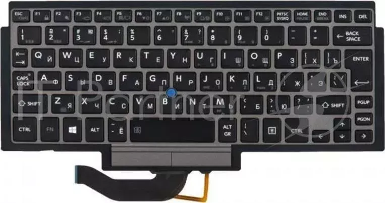 Клавиатура [ TOSHIBA Portege Z10t G83C000DR3 Black, Gray frame, PointStick
