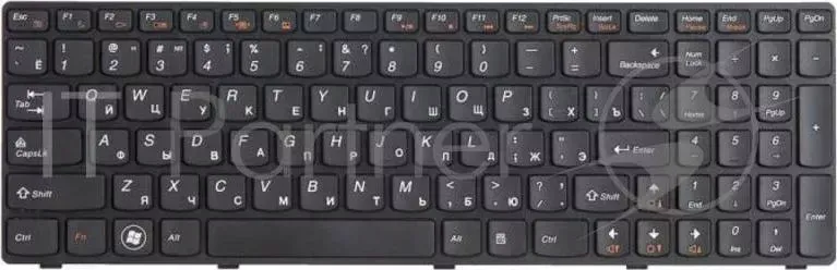 Клавиатура [ LENOVO IdeaPad G580, G585, Z580, Z585, V580 Black, black frame 25 201846