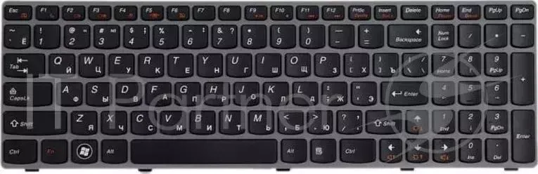 Клавиатура [ LENOVO IdeaPad Z560/Z565/G570/G575/G770 25 01013 25 010793 25 010783 Black, grey frame