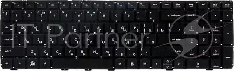 Клавиатура [HP ProBook 4530S, 4535S, 4730S] [638179-251] Black, No Frame, RU Print Hewlett-Packard No RU