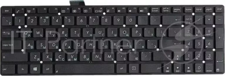Клавиатура [Asus K55] [0KNB0-6121RU00] [0KNB0-6104RU00] Black, no frame ASUS [ no