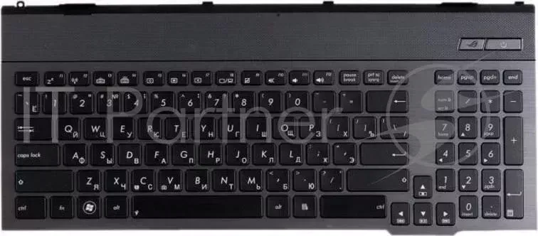 Клавиатура [Asus G55] [0KNB0-B410RU00] [V132662AS1] Black, grey frame, backlight ASUS [