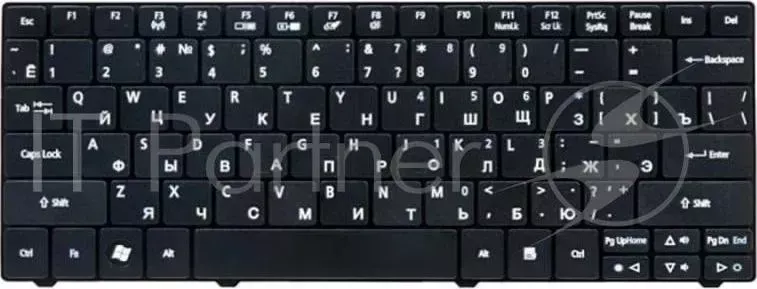 Клавиатура [ ACER Aspire One 721, 722, 751, 753, 1410, 1810T, 1830, Ferrari One 9Z.N3C82.10R