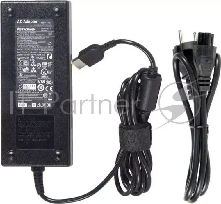 Блок питания для LENOVO 20V, 6.75A, 135W, прямоугольный, оригинал