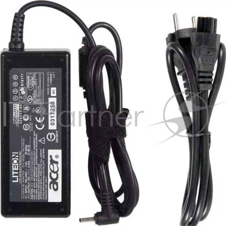 Блок питания для ACER 19V 3.42A, 65W, коннектор 3.0x1.0mm