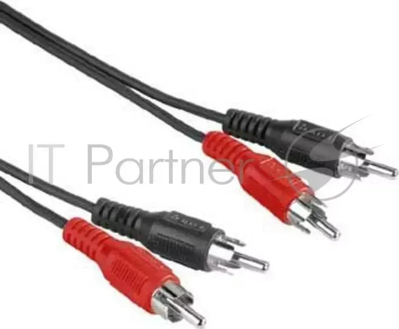 Кабель аудио Hama H-30457 2хRCA (m)/2хRCA (m) 2.5м. черный (00030457) HAMA H 30457 RCA "тюльпан" 2xRCA m m стерео 2.5 м