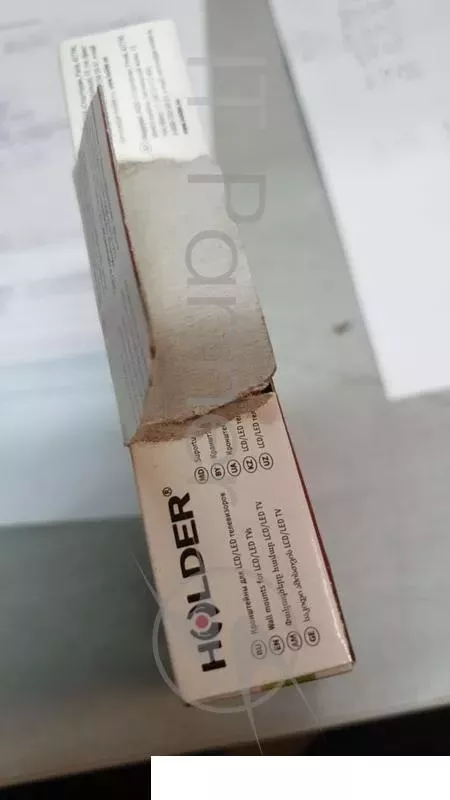 (Поврежденная упаковка) Кронштейн для телевизора HOLDER LCDS-5001 металлик 10"-26" макс.25кг настенный фиксированный