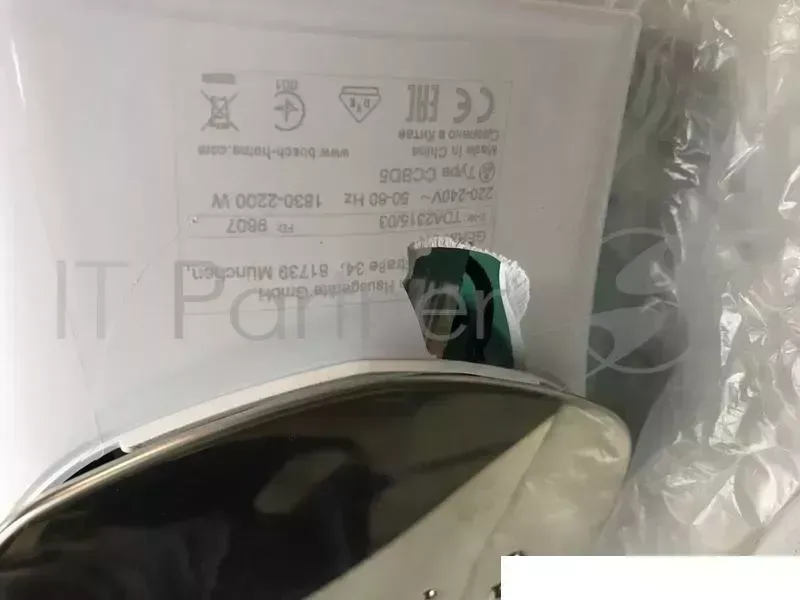 (Скол на корпусе) Утюг BOSCH TDA 2315, 1800Вт, белый/зеленый TDA2315 BOSCH 2315