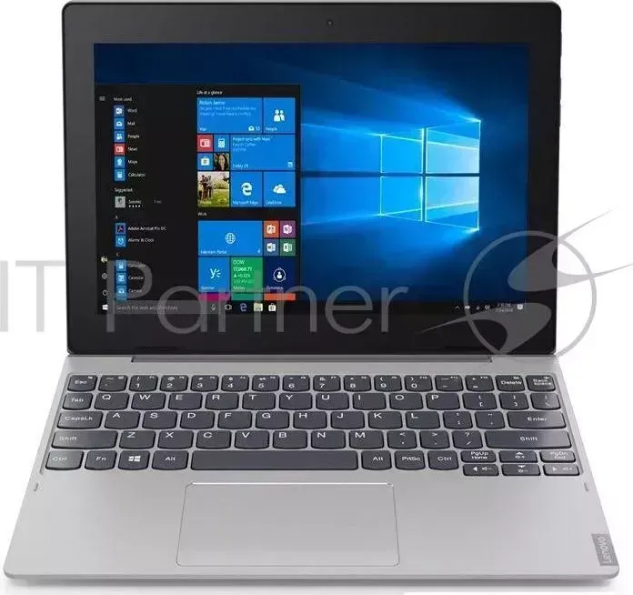 Планшет LENOVO IdeaPad D330 10IGM Pentium N5000 1.1 4C/RAM4Gb/ROM64Gb 10.1" 1920x1200/Windows 10/серебристый/5Mpix/2Mpix/BT/WiFi/Touch/microSD 128Gb/13hr