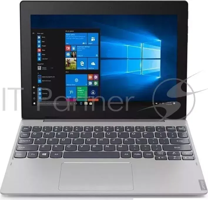 Планшет LENOVO IdeaPad D330 10IGM Celeron N4000 2.6 2C/RAM4Gb/ROM64Gb 10.1" 1280x800/3G/4G/Windows 10/серебристый/5Mpix/2Mpix/BT/WiFi/Touch/microSD 128Gb/10hr