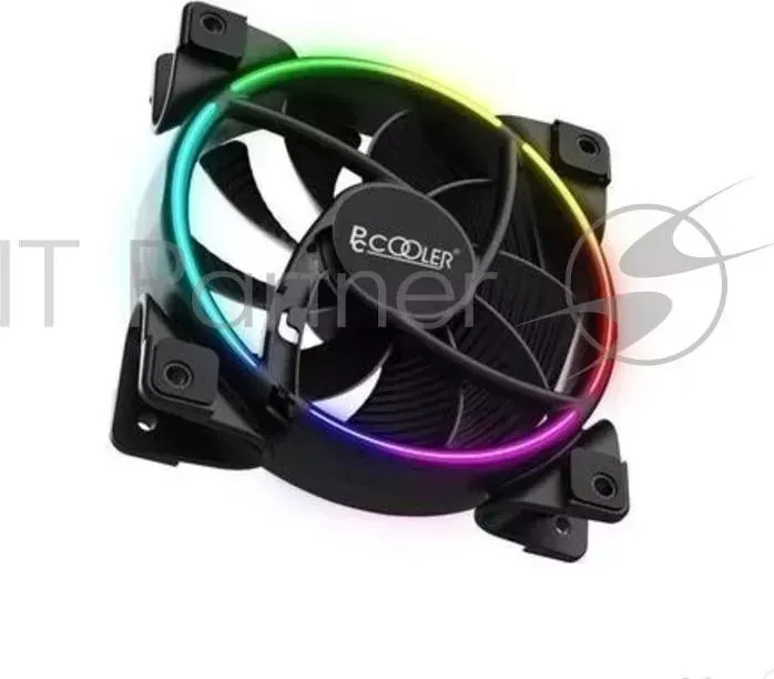 Вентилятор PCCooler CORONA RGB 120x120x25 мм (PWM, 40шт./кор, пит. от мат.платы и БП, 800-1800 об/мин) Retail