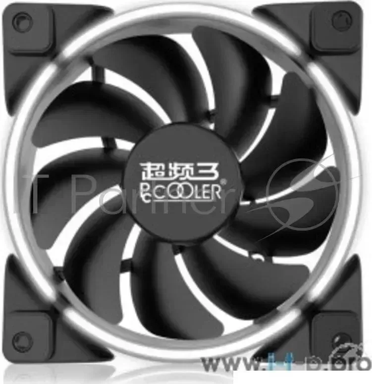 Вентилятор PCCooler CORONA WHITE 120x120x25 мм (PWM, 40шт./кор, пит. от мат.платы и БП, 800-1800 об/мин) Retail