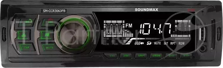 Автомагнитола Soundmax SM-CCR3063FB 1DIN 4x45Вт
