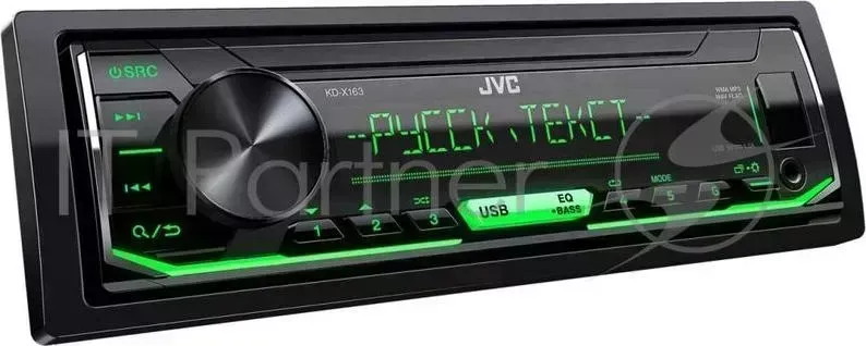 Автомагнитола JVC KD X163 1DIN 4x50Вт