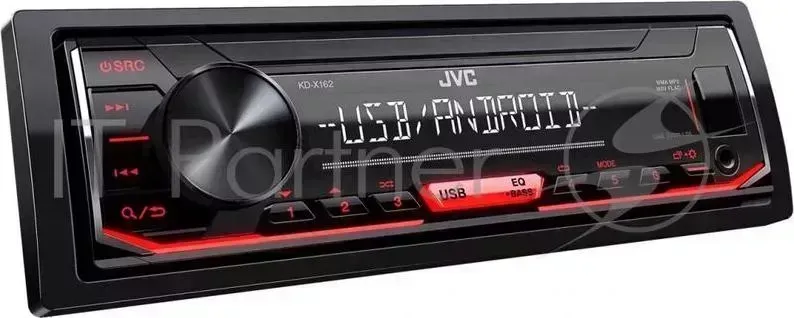 Автомагнитола JVC KD X162 1DIN 4x50Вт