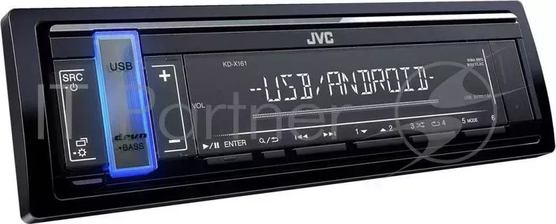 Автомагнитола JVC KD X161 1DIN 4x50Вт