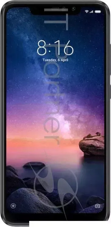 Смартфон XIAOMI Redmi Note 6 Pro 64Gb 4Gb черный моноблок 3G 4G 2Sim 6.26" 1080x2280 Android 8.1 12Mpix 802.11 a/b/g/n/ac BT GPS GSM900/1800 GSM1900 MP3 FM A GPS micr