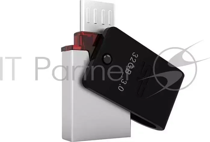 Флеш накопитель 64Gb SILICON POWER Mobile X31 OTG, USB 3.0/MicroUSB, Черный